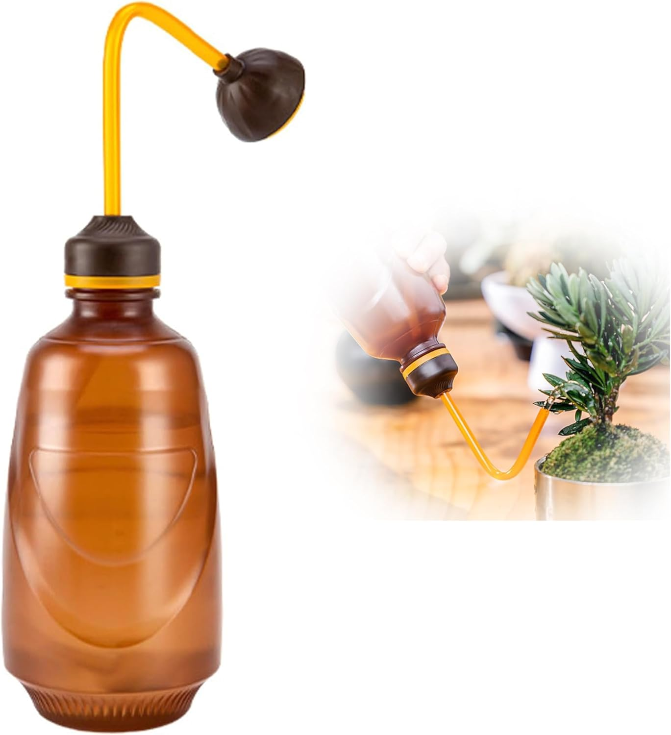 Watering Can for Seedlings,Watering Can,Squeeze Bottles Succulent Watering Bottle 450Ml Water Squirt Irrigation Bottle Squeeze Sprinkling Can Plastic Wash Plant (Green)