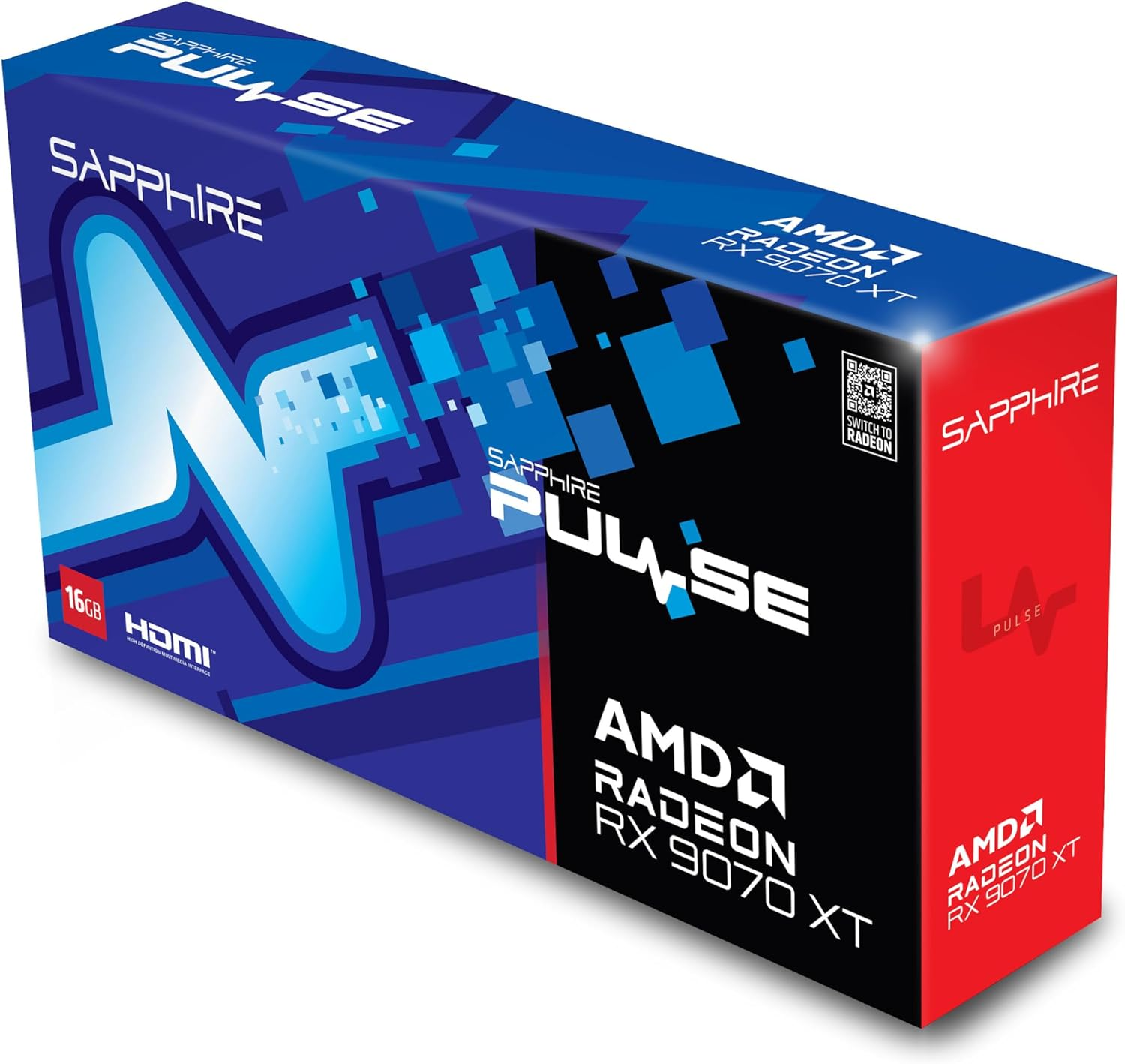 Sapphire Pulse AMD Radeon&trade; RX 9070 XT Gaming 16GB Dual Hdmi/Dual DP image number 1