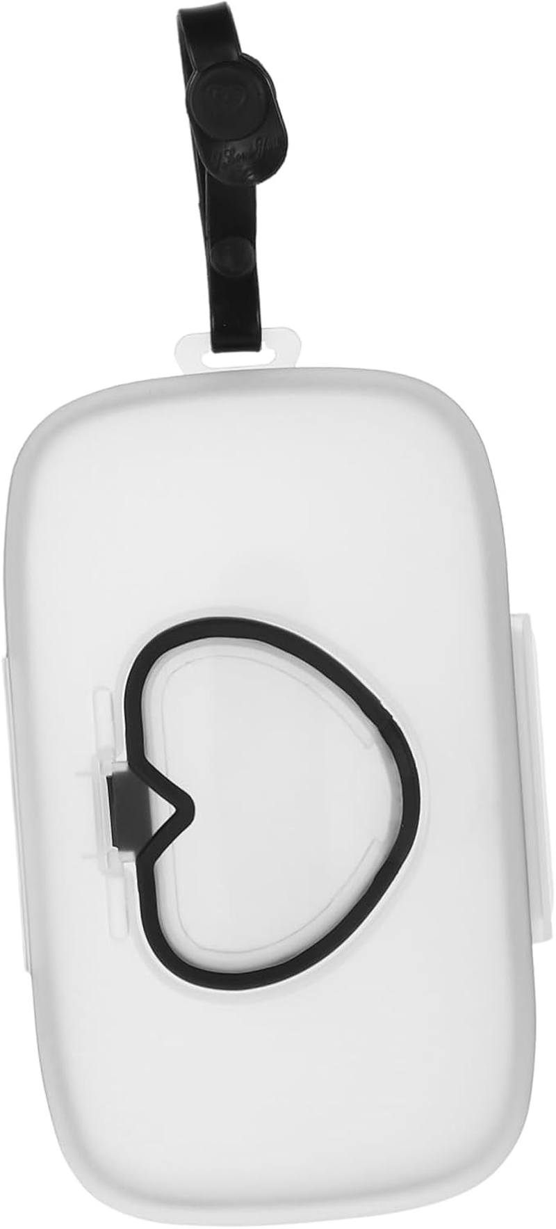 Portable Wipe Dispenser Reusable Wipe Holder Heart-Shaped Lid for Home and Travel for Parents image number 5