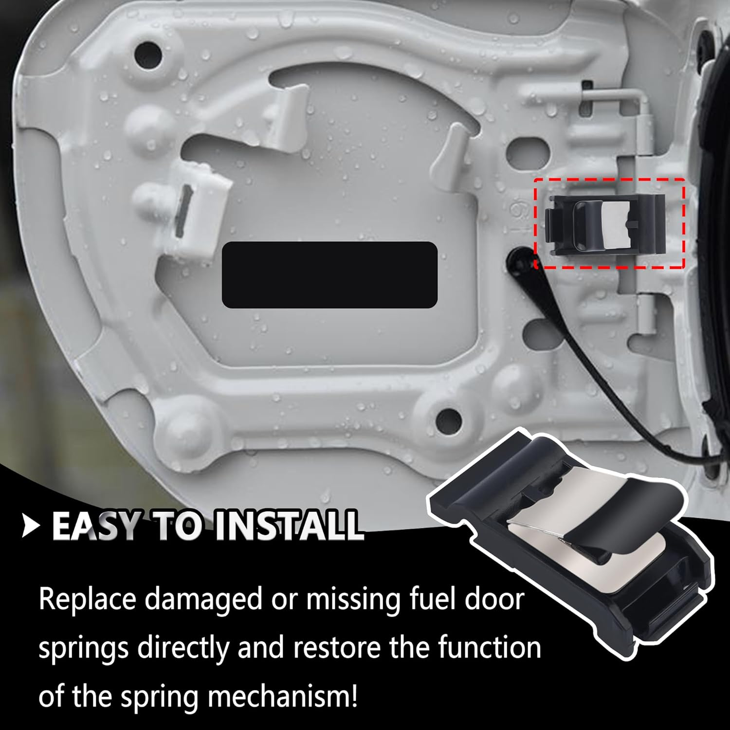 Car Fuel Door Spring,Fuel Door Cover Spring Replacement Oem#77360-35040,Fuel Tank Door Cover Clips Compatible with Toyota 4Runner/Camry/Corolla Lexus ES250/ES300/LS430 image number 5