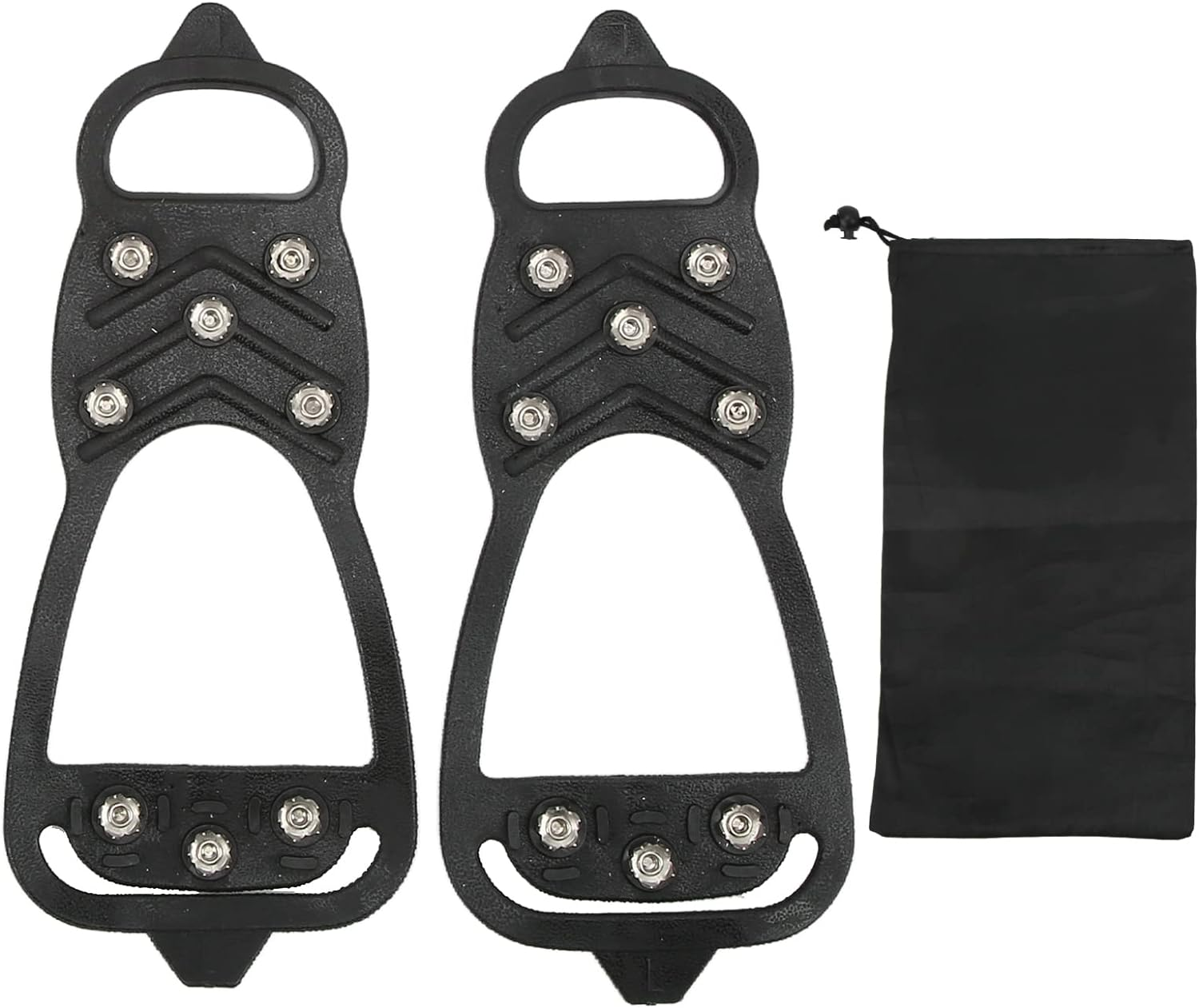 Crampons, anti Slip Foldable Portable Lightweight Ice Shoe Grips for Walking on Snow and Ice image number 1