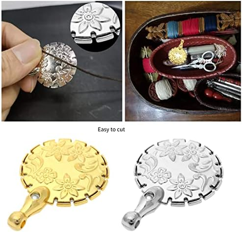 4 Pack Yarn Cutter Pendants round Thread Cutters Decors Yarns Cutter Thread Yarn Cutting Tools for Sewing Craft Pendant Supplies image number 2