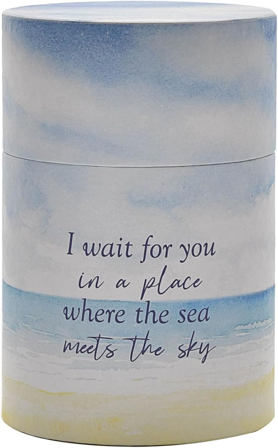 Widdle Gifts Scatter Tube, Cremation Urn, Scattering Ashes Urn - 12Cm Scatter Tube - Design - I Wait for You