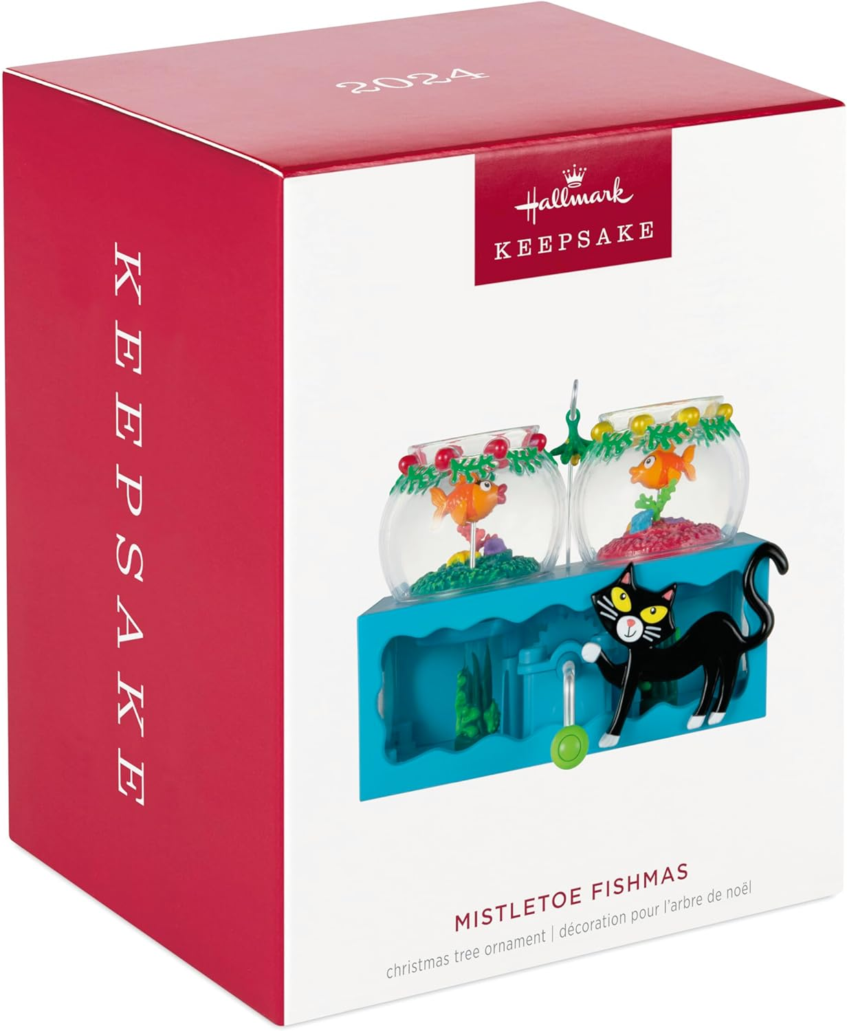 Hallmark Keepsake Christmas Ornament 2024, Mistletoe Fishmas, Funny Gifts - 2024, Mistletoe Fishmas image number 3