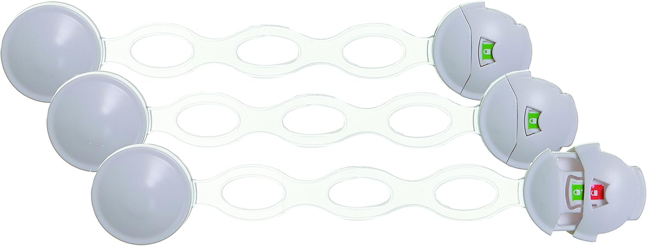 Dreambaby Ezy-Check Multi-Use Latches, (Pack of 3) - White image number 1