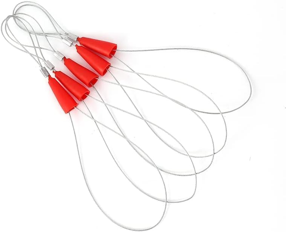 WADY 10PCS Cable Puller Adjustable Cabling Rods Fish Tape Kit Length 215Mm Electrician Threading Device Puller Tool Fish Tape Fastener for Fastening Cables (Red) image number 5