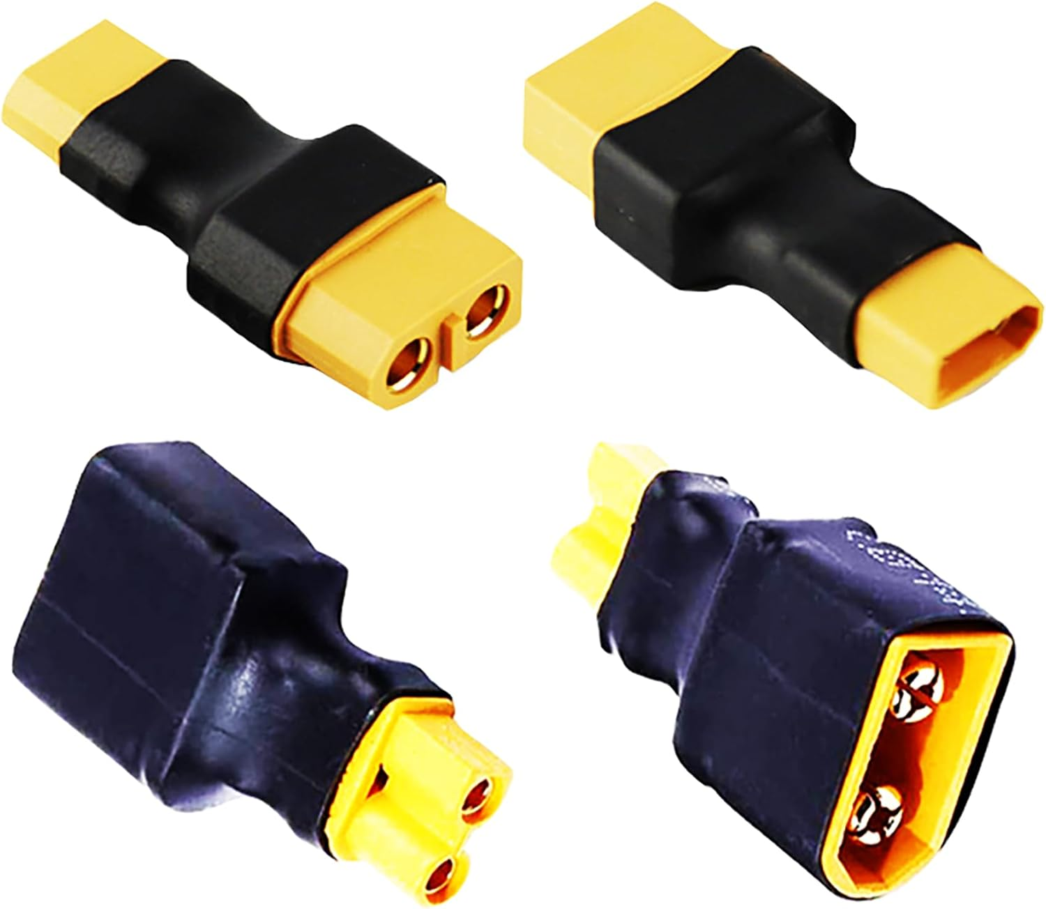 Tunghey 4Pack RC XT30 to XT60 Plug Female Male Adapter Connector for RC FPV Drone Car Lipo Nimh Battery Charger ESC image number 4
