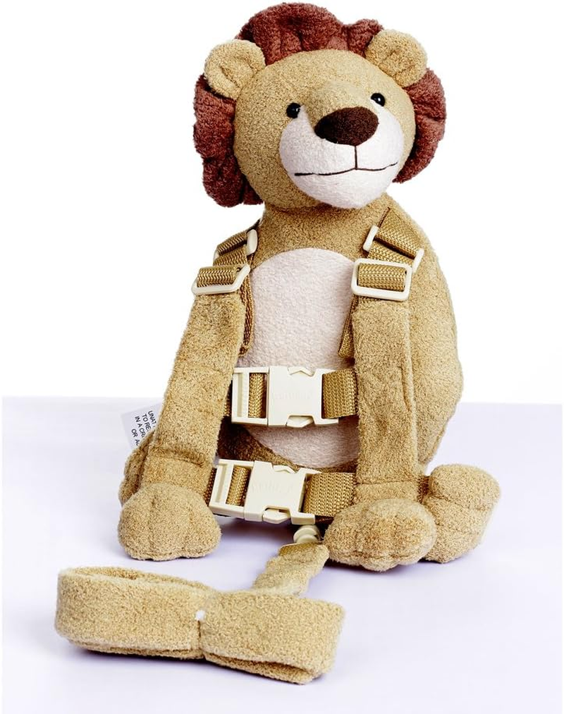 2 in 1 Lion Toddler Safety Harness Backpack Children'S Walking Leash Strap(Yellow)