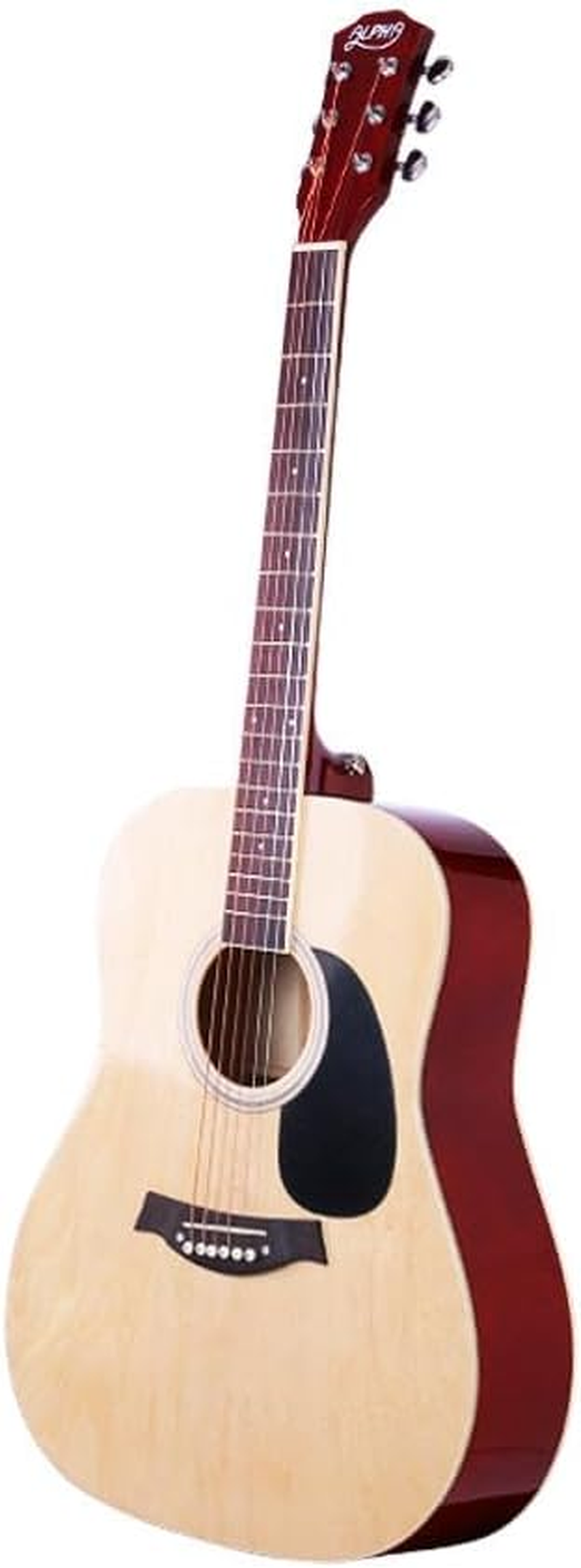 41 Inch Acoustic Guitar Wooden with Carry Bag ALPHA - Natural