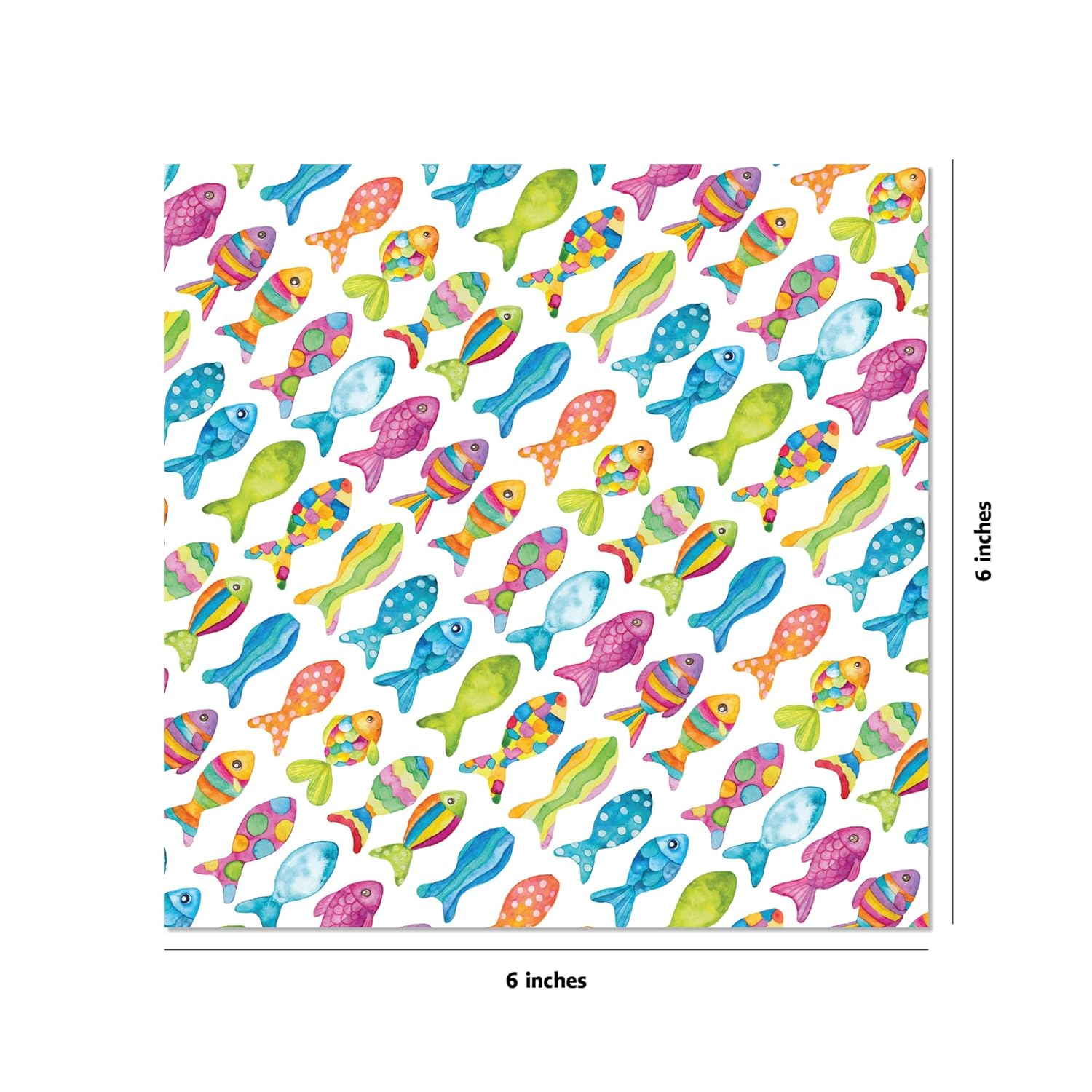 Origami Paper 500 Sheets Rainbow Watercolors 6" (15 Cm): Tuttle Origami Paper: High-Quality Double-Sided Origami Sheets Printed with 12 Different Designs (Instructions for 5 Projects Included) image number 6