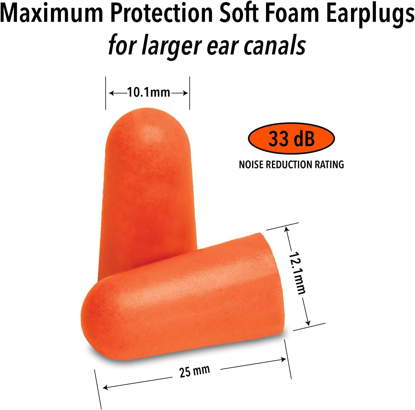 Macks Maximum Protection Soft Foam Ear Plugs 10 Pair NRR 33 image number 4