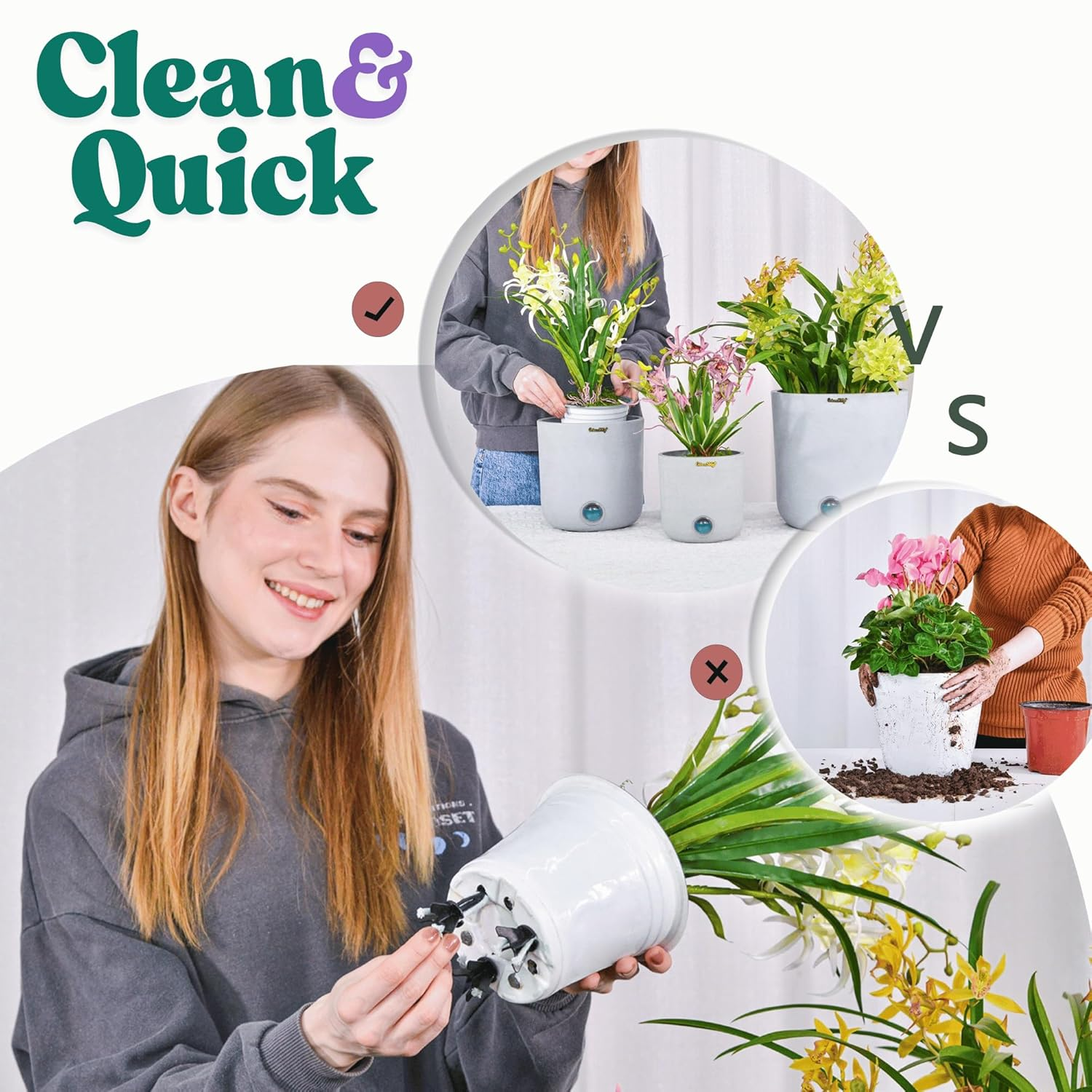 Greenship 4-Pack Patented Self-Watering Spikes &ndash; DIY Plant Watering System for Indoor Plants, Fits Grower Pots, Reuse Containers, Automatic Self-Watering Stakes (Medium) image number 5