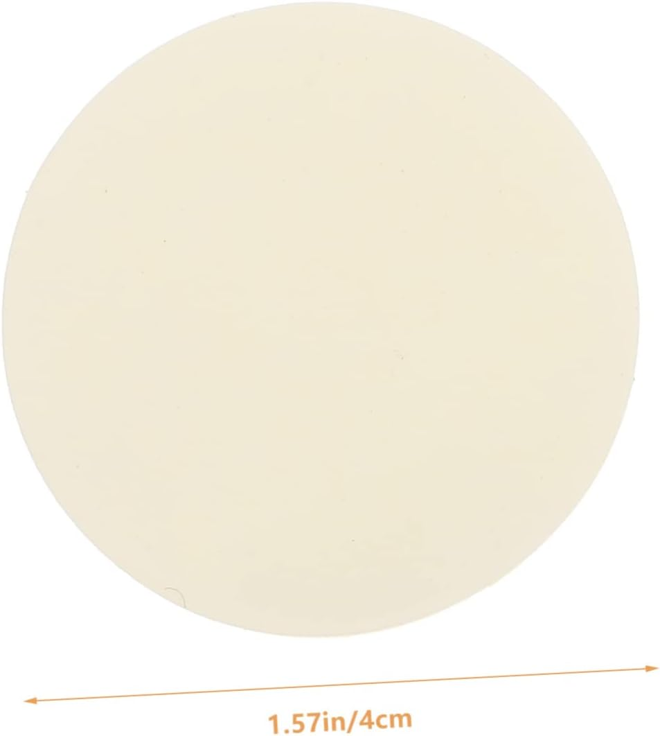 24Pcs Double Sided round Mounting Stickers Little Yellow Base Film Adhesive Tape for Home Office