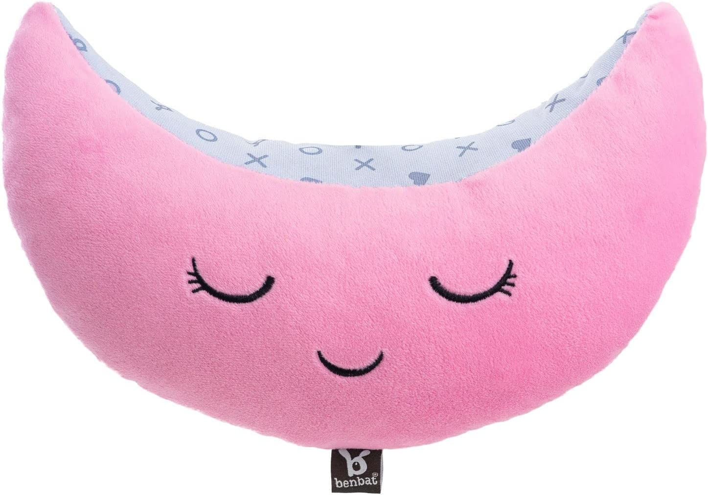 Benbat Mooni Seat Belt Head Support Travel Pillow for 4 Years and Above, Pink image number 4