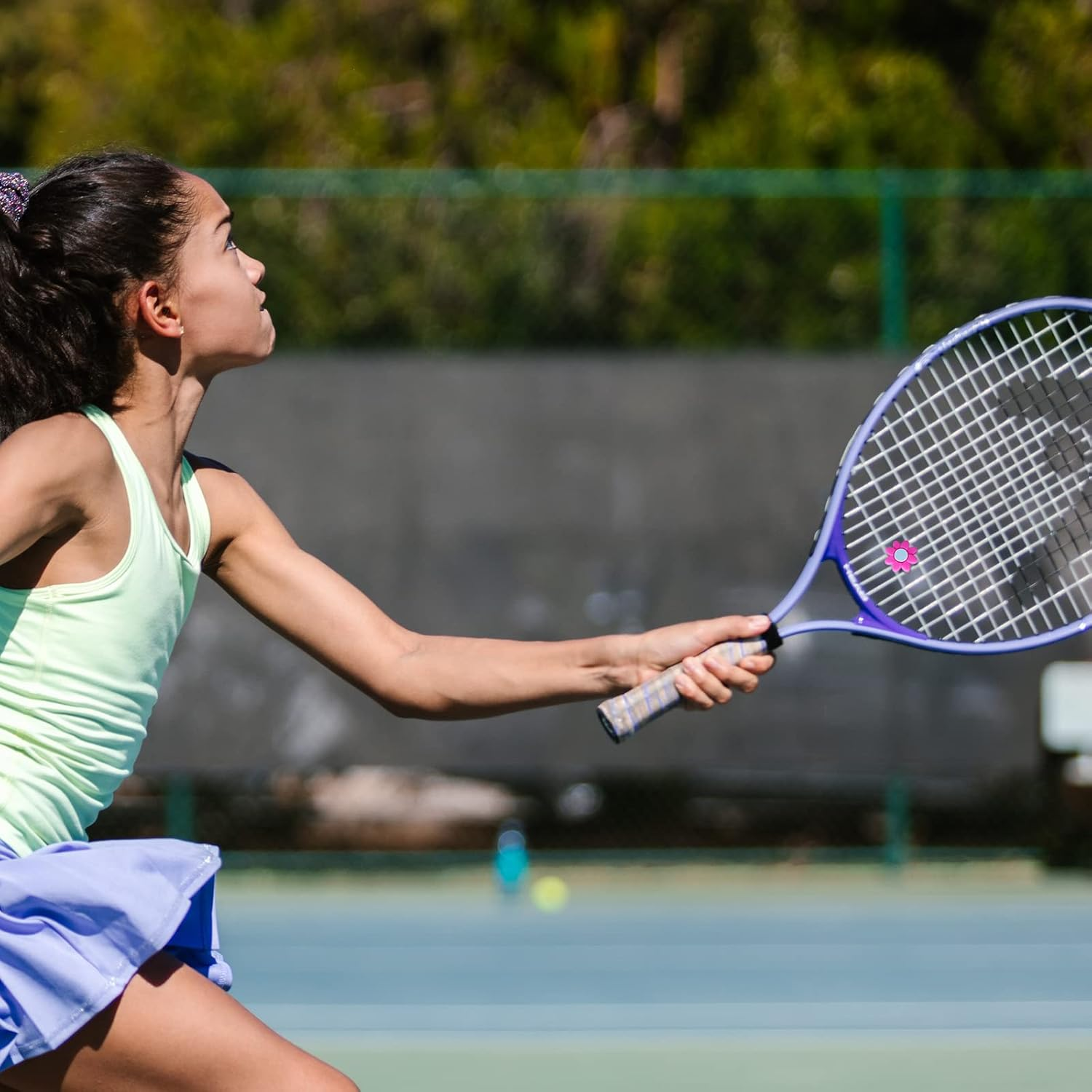 Fkyzixeh Tennis Racket Dampeners, Tennis Racket Shock Absorber, Cute Pattern Tennis Accessories for Kids and Adults - 10 Pcs Smiley+Taichi Pattern image number 3