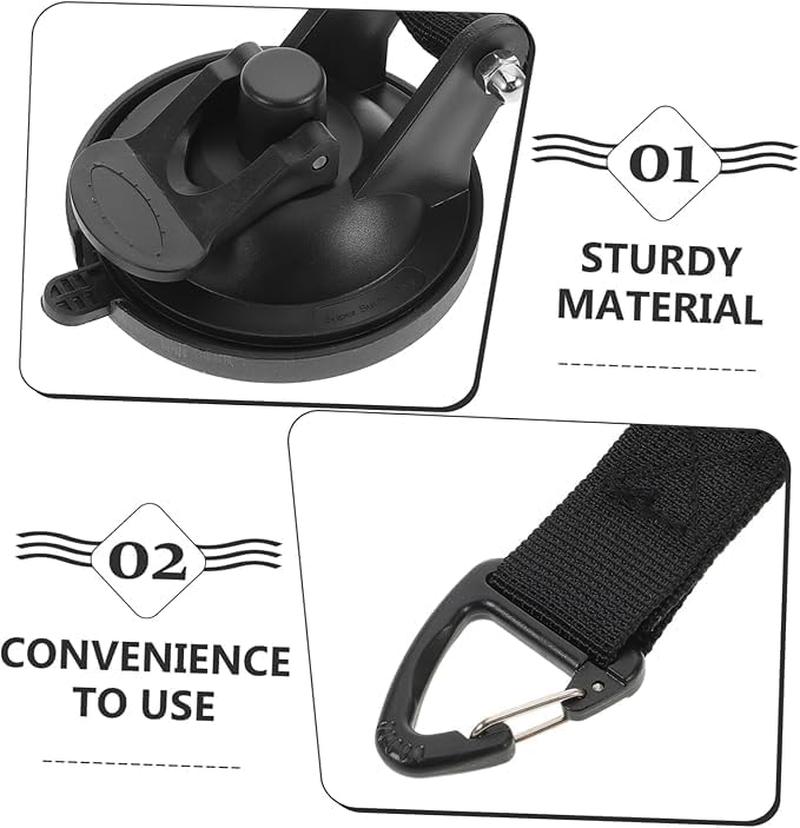 4PCS Heavy Duty Suction Cups,Camping Tarp Accessory Suction Cup Attachment,Outdoor Strong Suction Cup Wall Anchor for Camping Car Van Truck Boat Front and Side Awning (4) image number 3