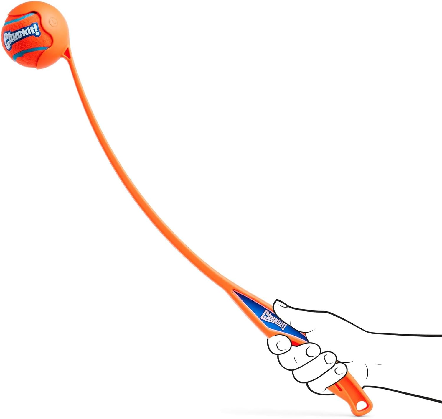 Chuckit! Sport 26L Dog Ball Launcher, 26" Length, Includes Large Ball (3") for Dogs 60-100 Pounds - 1 Count (Pack Of 1), 64Cm image number 2