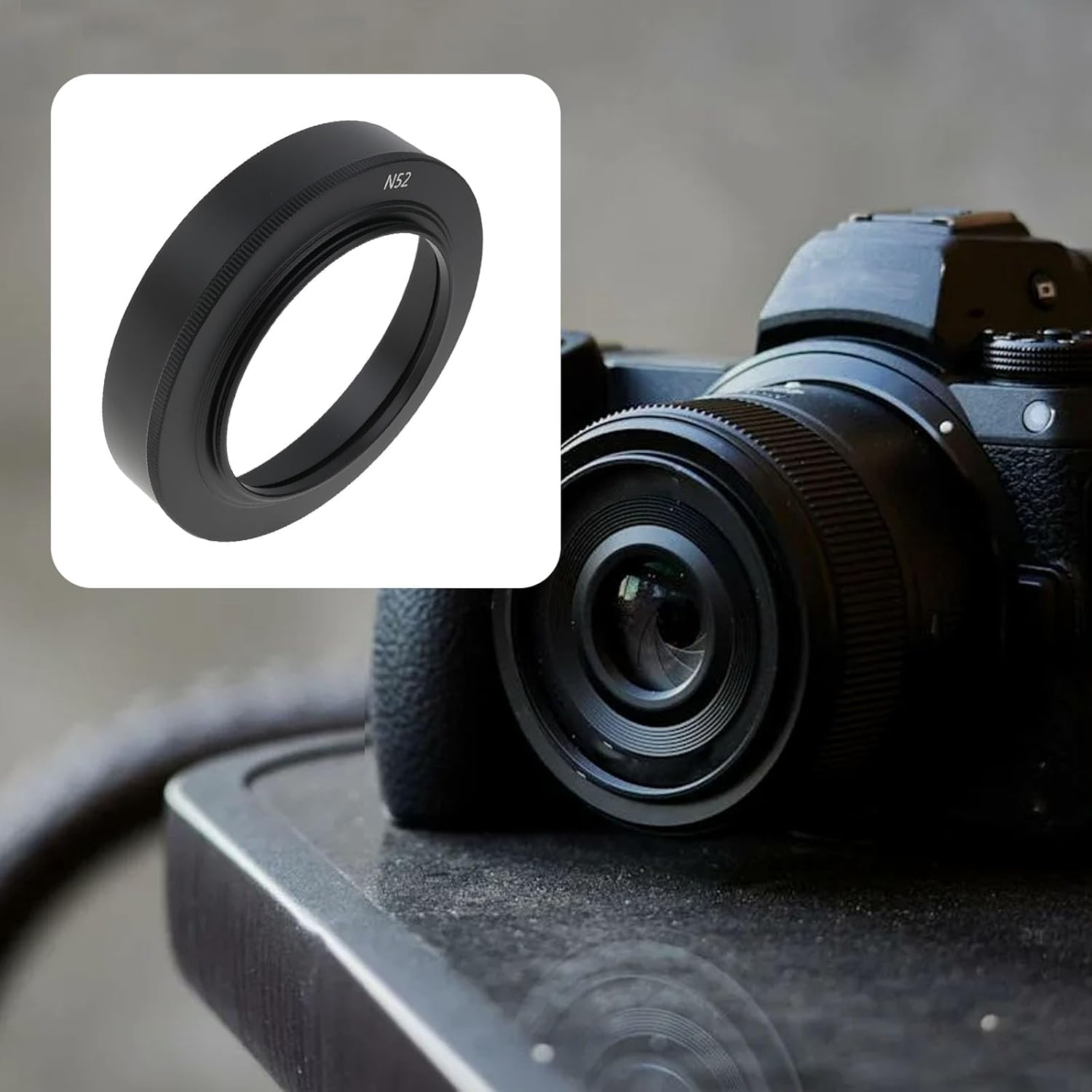 SING F LTD 52 Mm Camera Lens Lens Hood Compatible with Nikkor Z 40Mm F/2 S and Z 28Mm F/2.8 SE image number 3