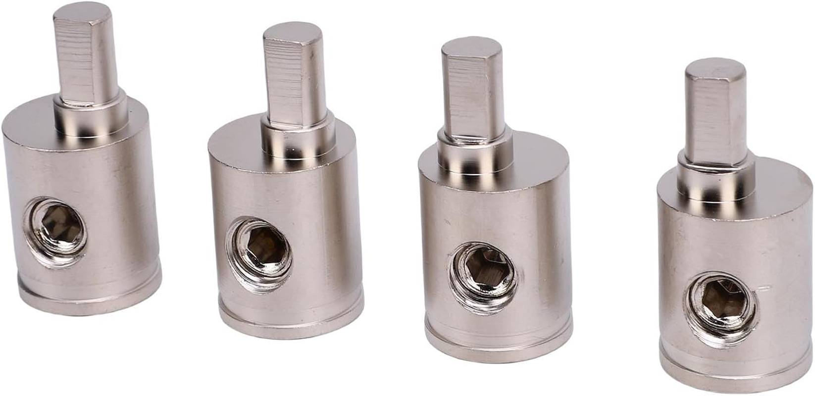 CHICIRIS 0 Gauge Amplifier Wiring Kit 4PCS Brass Amp Input Reducers High Strength Material Stable Connection High Compatibility Easy Installation with Accessories for Car Stereo System (0GA to 4GA) image number 6