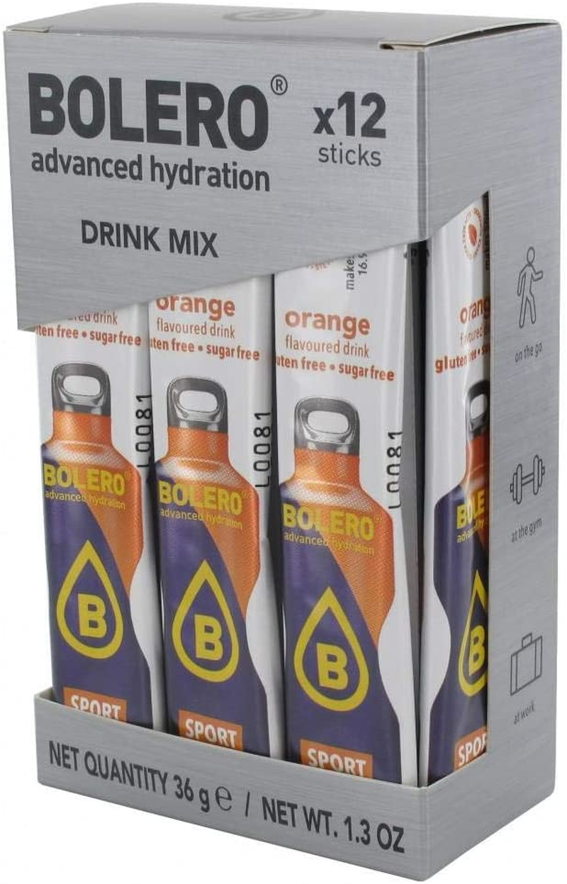 Bolero Isotonic Sport Orange Flavoured Drink Powder 12 Sticks