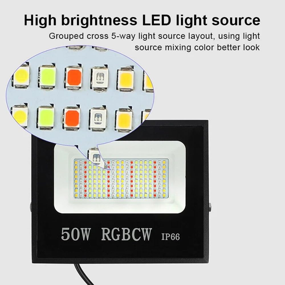 LEDON RGB LED Floodlight Bluetooth Halloween DIM IP66 Outdoor (100W)