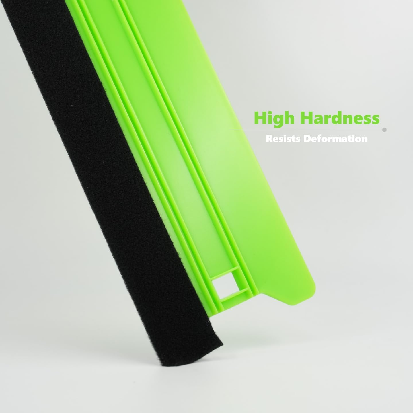 Carsleek Vinyl Wrap Long Squeegee, Microfiber Felt Edge, Window Tinting, Sign Sticker Application, Car Decal, Scratch-Free on Film and Wallpaper, Protect Painted, 3Pcs, 21 * 7.5Cm, Black, Blue, Green image number 3