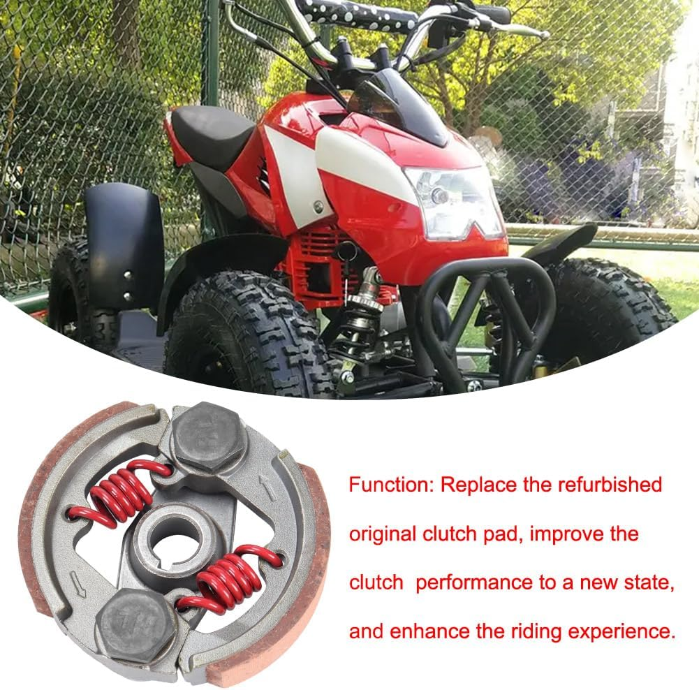 Heavy Duty Clutch Pad & Extra 2 Springs 43Cc 47Cc 49Cc 50Cc 2-Stroke Engine Racing Clutch Pads for Mini Moto Pocket Rocket Kid Bike ATV SYX Moto Red image number 5