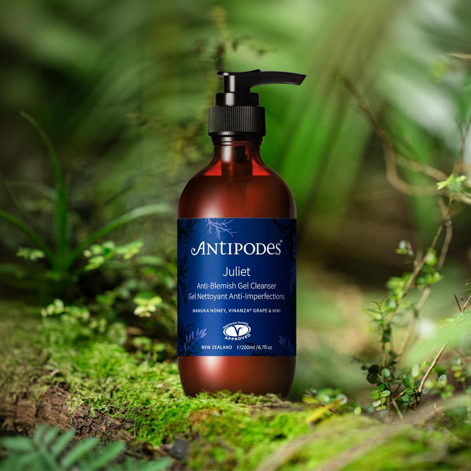 Antipodes Juliet Skin-Brightening Gel Cleanser, 100% Natural, Cruelty-Free & Vegetarian, 200 Ml