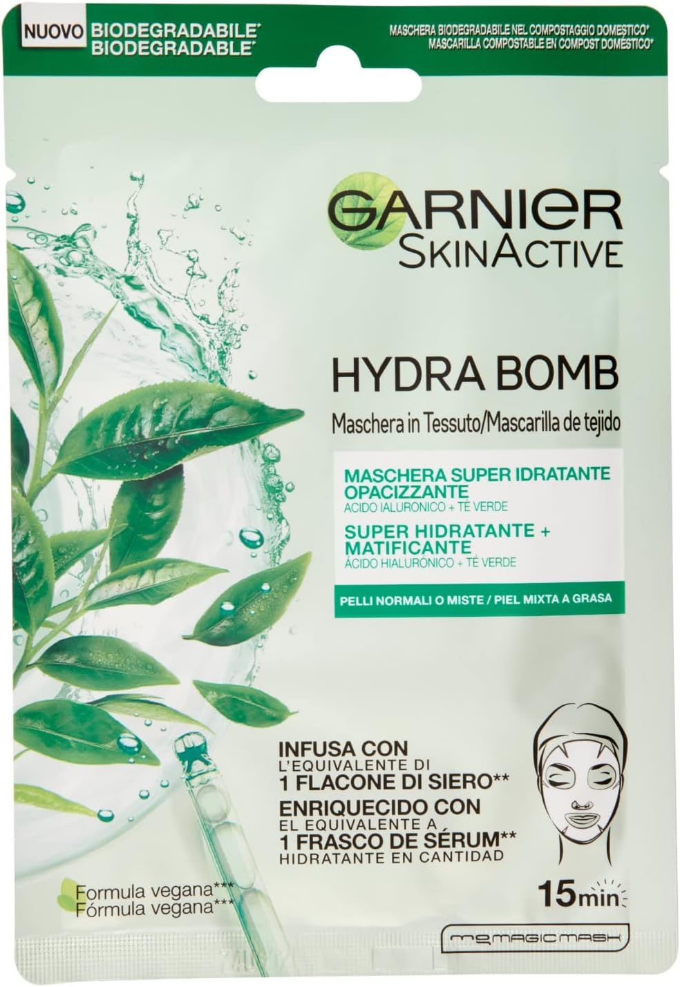 Garnier 860-45043 Skinactive Hydra Bomb Super-Hydrating Soothing Tissue Mask 32G image number 1