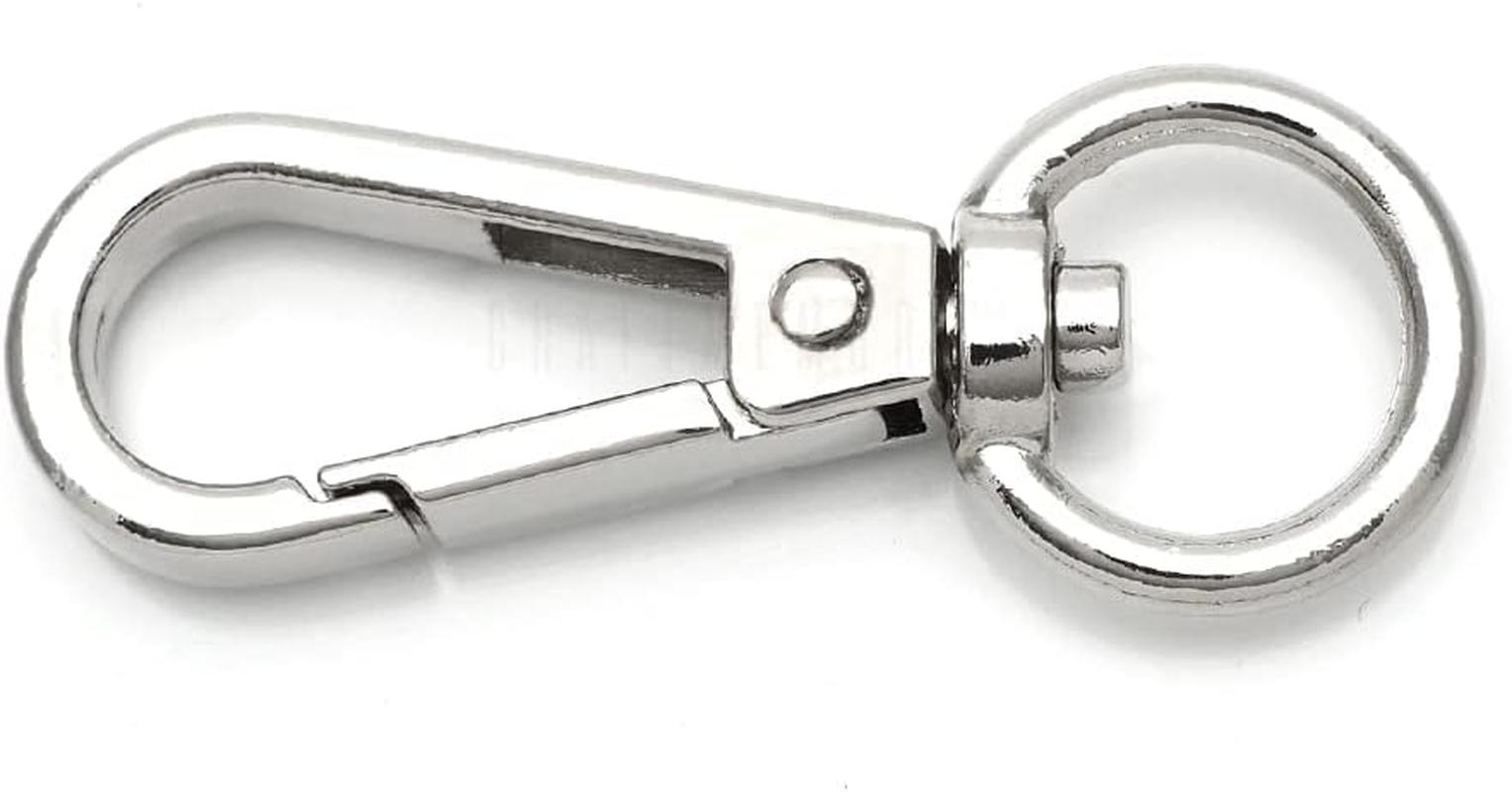 Craftmemore Push Gate Hooks Swivel Lobster Clasps Snap Clips Purse Accessoriesbest Price Pack of 10 (Brushed Brass)