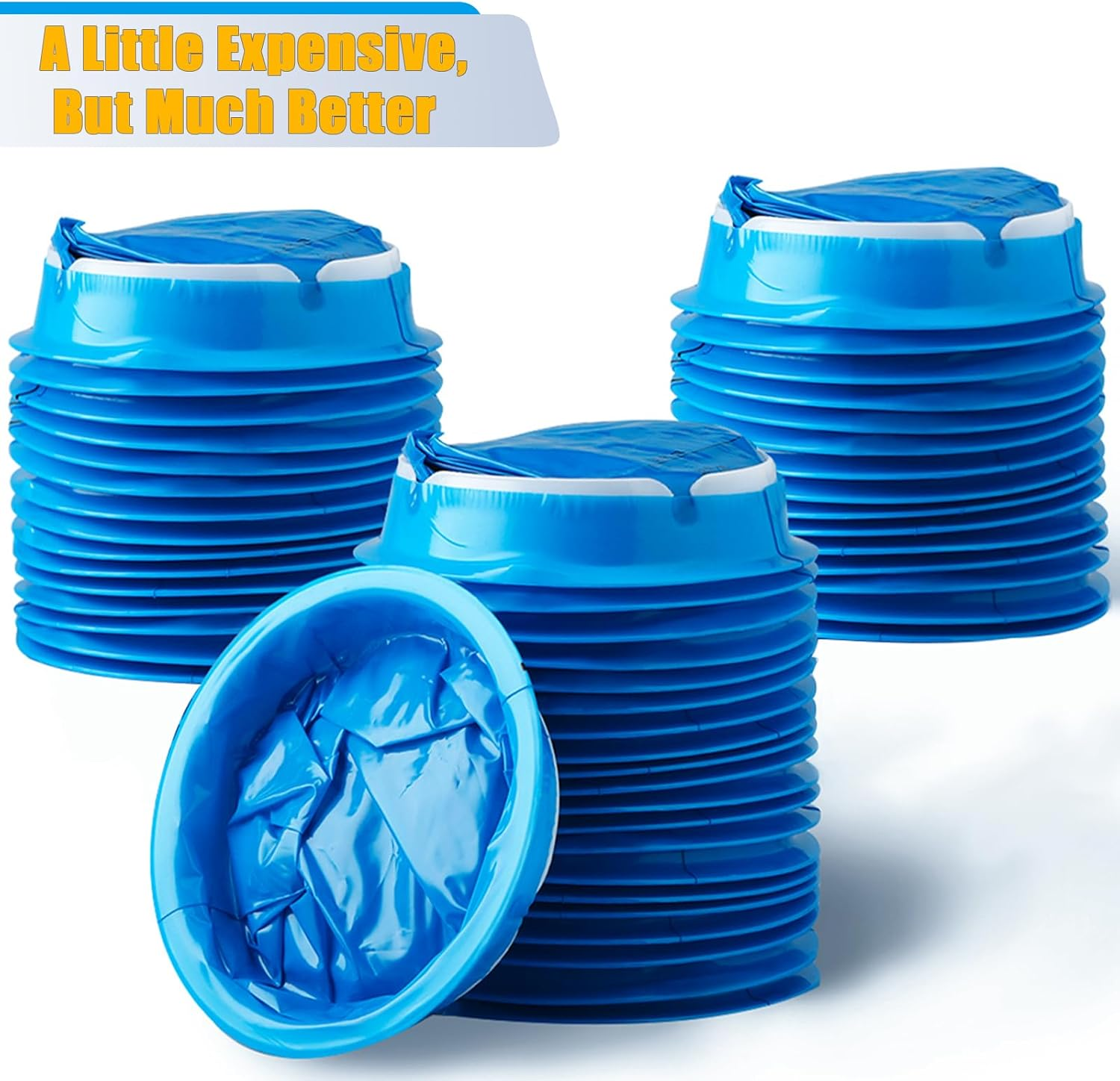 Angooni 50 Pcs Emesis Bags Disposable, Portable Vomit Bags, 1000Ml High Density Barf Bag, Leak Resistant Perfect for Air Sickness, Kids, Pregnant Women, Taxis Drivers, Car Motion Sickness image number 1