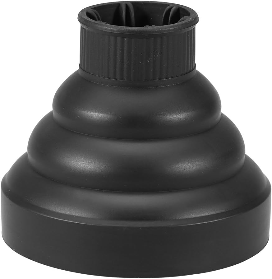 Hair Dryer Cover, 5Colors Foldable Folding Hairdryer Hair Blower Diffuser Cover Styling Hairdressing Tool BLACK image number 1