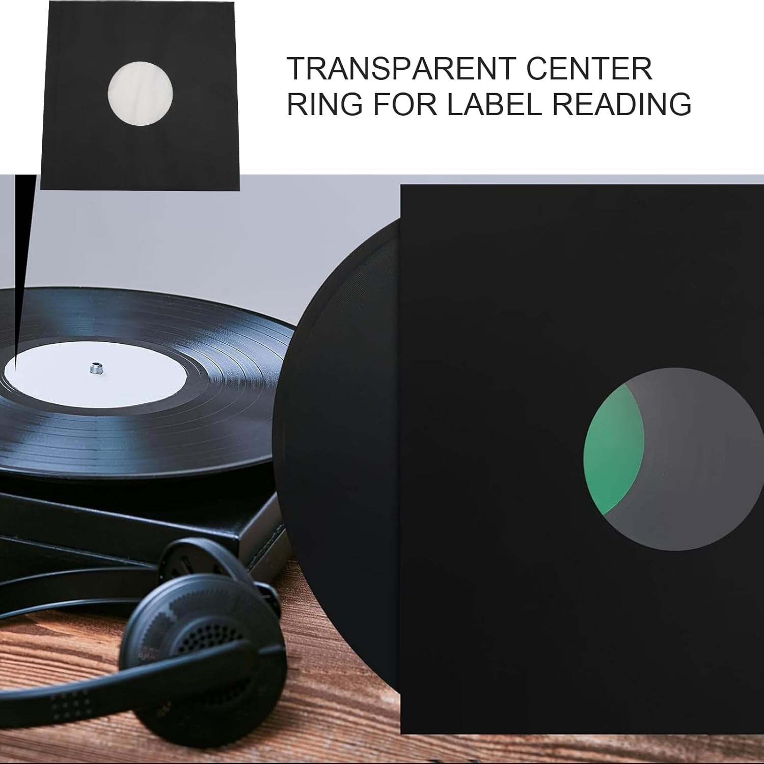 20Pcs Vinyls Record Sleeves, 12Inches 350Gsm Thick Cardboard Record Outer Sleeves, 33 RPM Record Jacket, anti Static image number 3