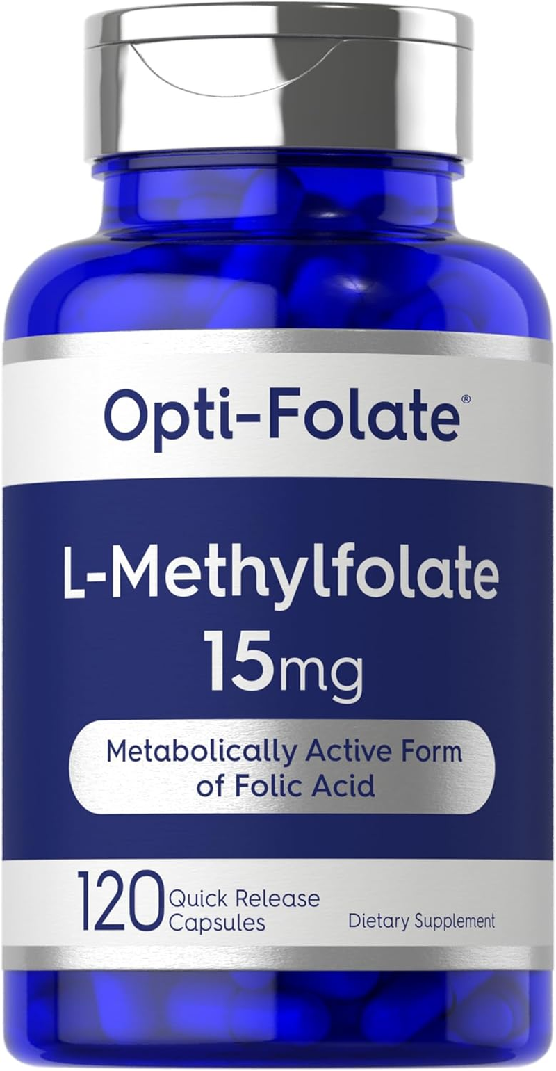 L Methylfolate 15Mg | 120 Capsules | Value Size | Max Potency | Optimized and Activated | Non-Gmo, Gluten Free | Methyl Folate, 5-MTHF | by Opti-Folate image number 6