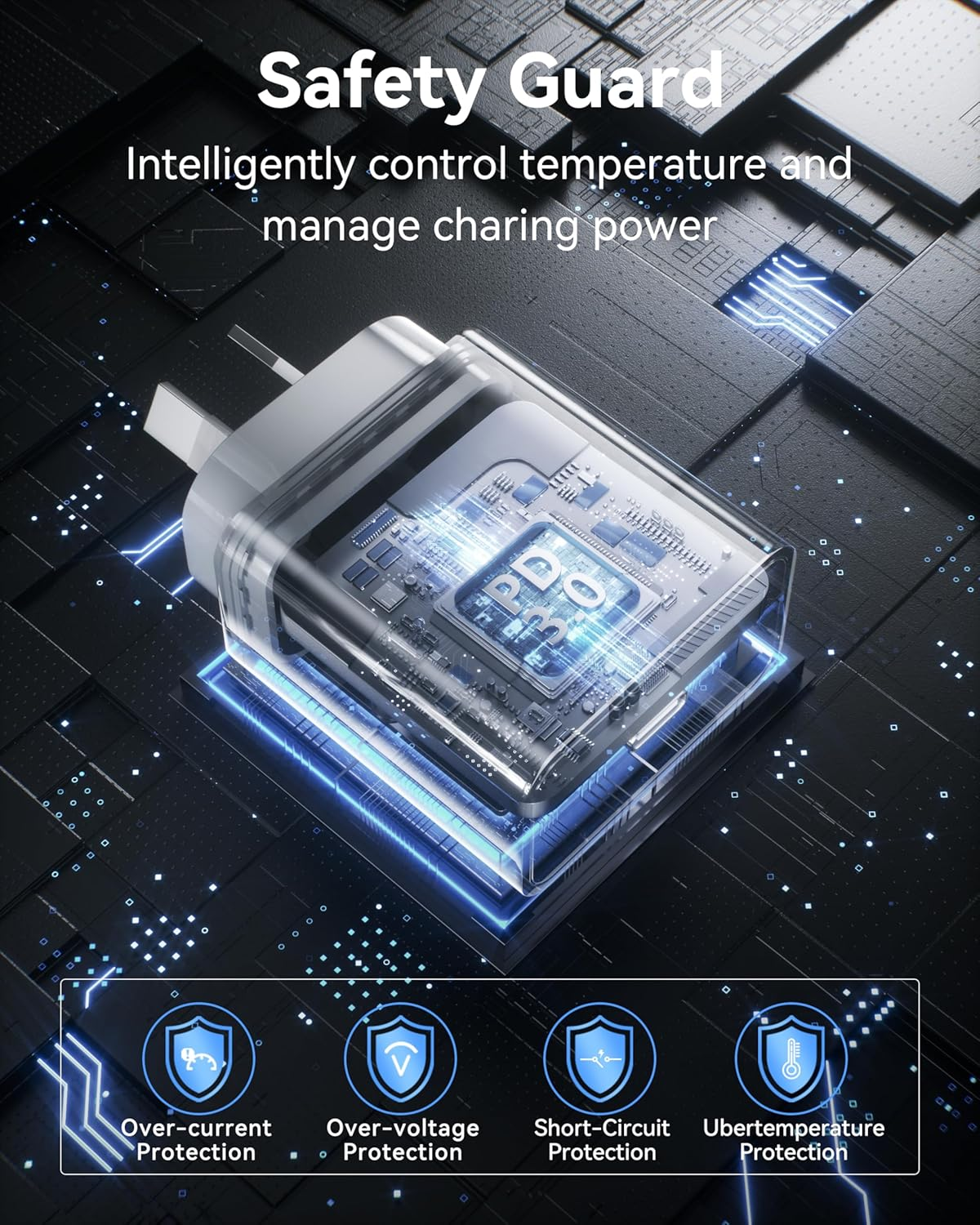 Zumist Iphone 17 Fast Charger - 20W USB C Adapter with USB-C to USBC Cable, 3-Pack USB Type C Wall Charger, Iphone 16 Pro Adapter with Cable Compatible with Iphone 17 Pro Max, Ipad, Airpords image number 2