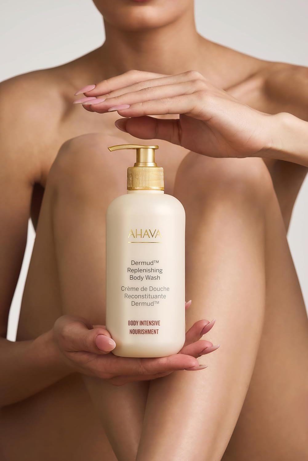 AHAVA Body Intensive Nourishment Dermud Replenishing Body Wash (400Ml) for Dry and Sensitive Skin, Enriched with Soothing Dead Sea Mud and Hydrating Osmoter image number 2