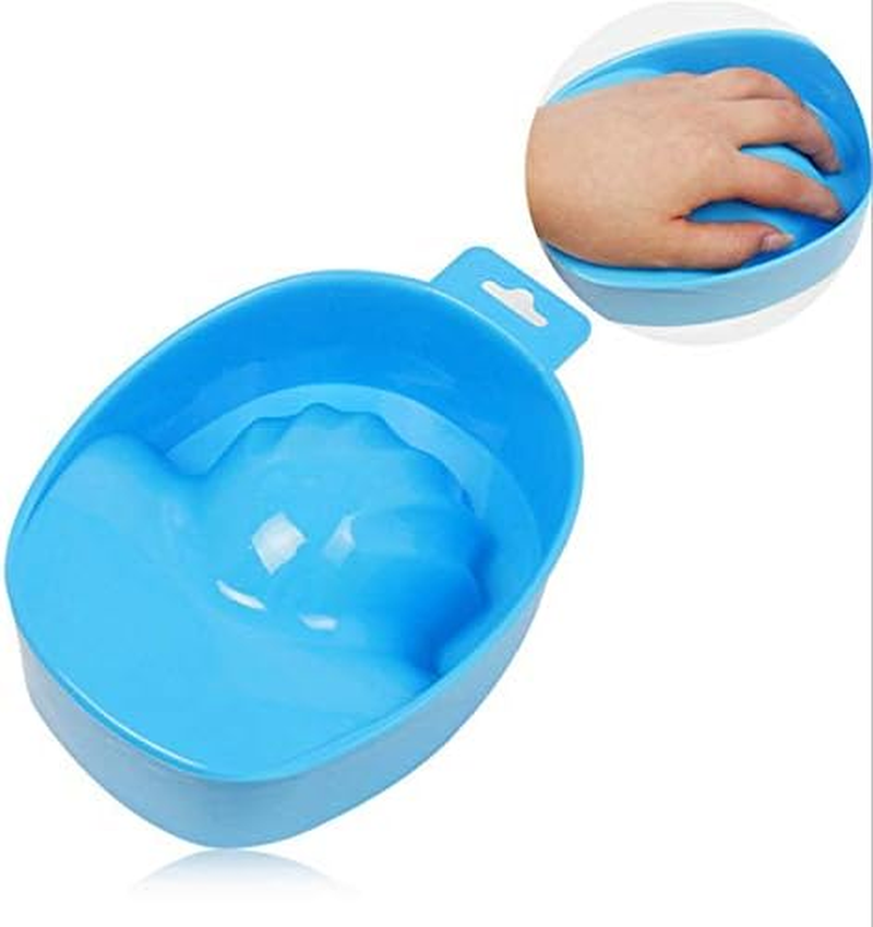 2Pcs Soak Tray Nail Art Manicure Care Soak Bowl Tray Polish Remover - Rose Red image number 2