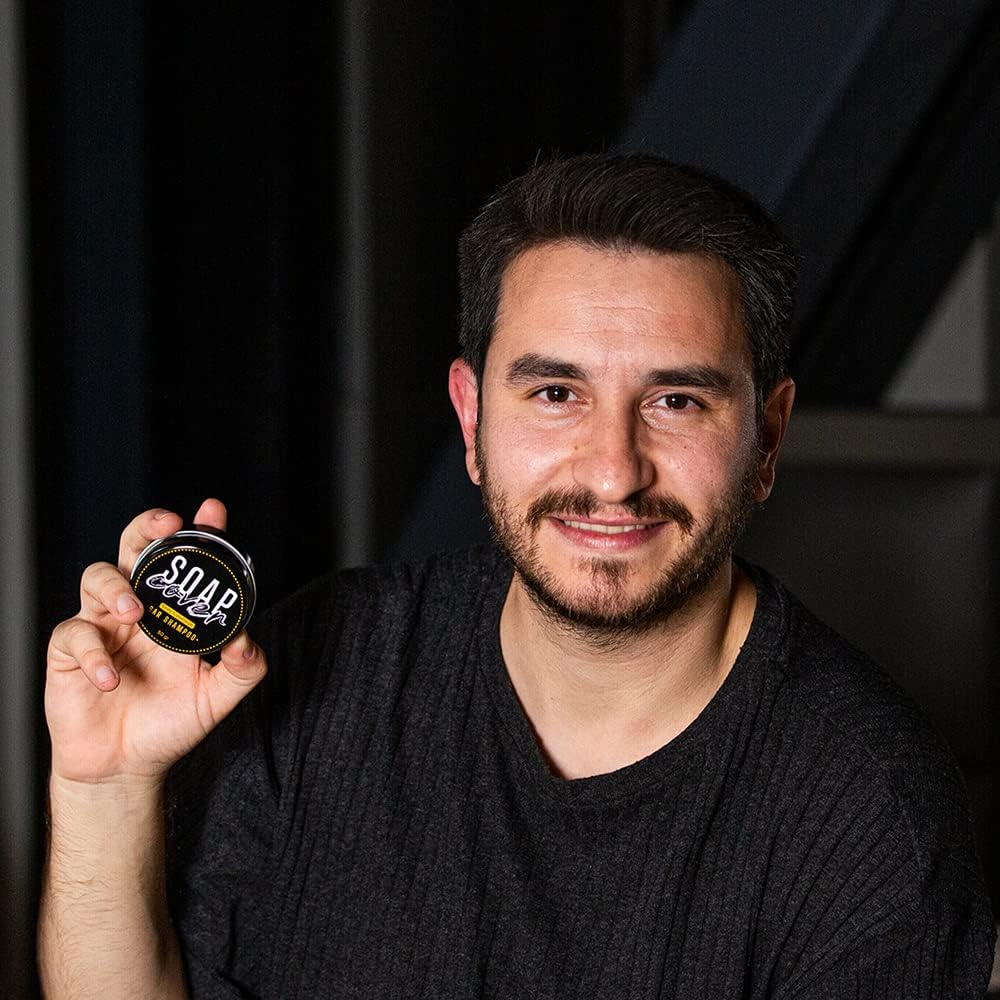 Soapcover, Gray Hair Coverage Soap, Hair Darkening Compressed Soap Bar, 1.7 Oz (Pack of 3)