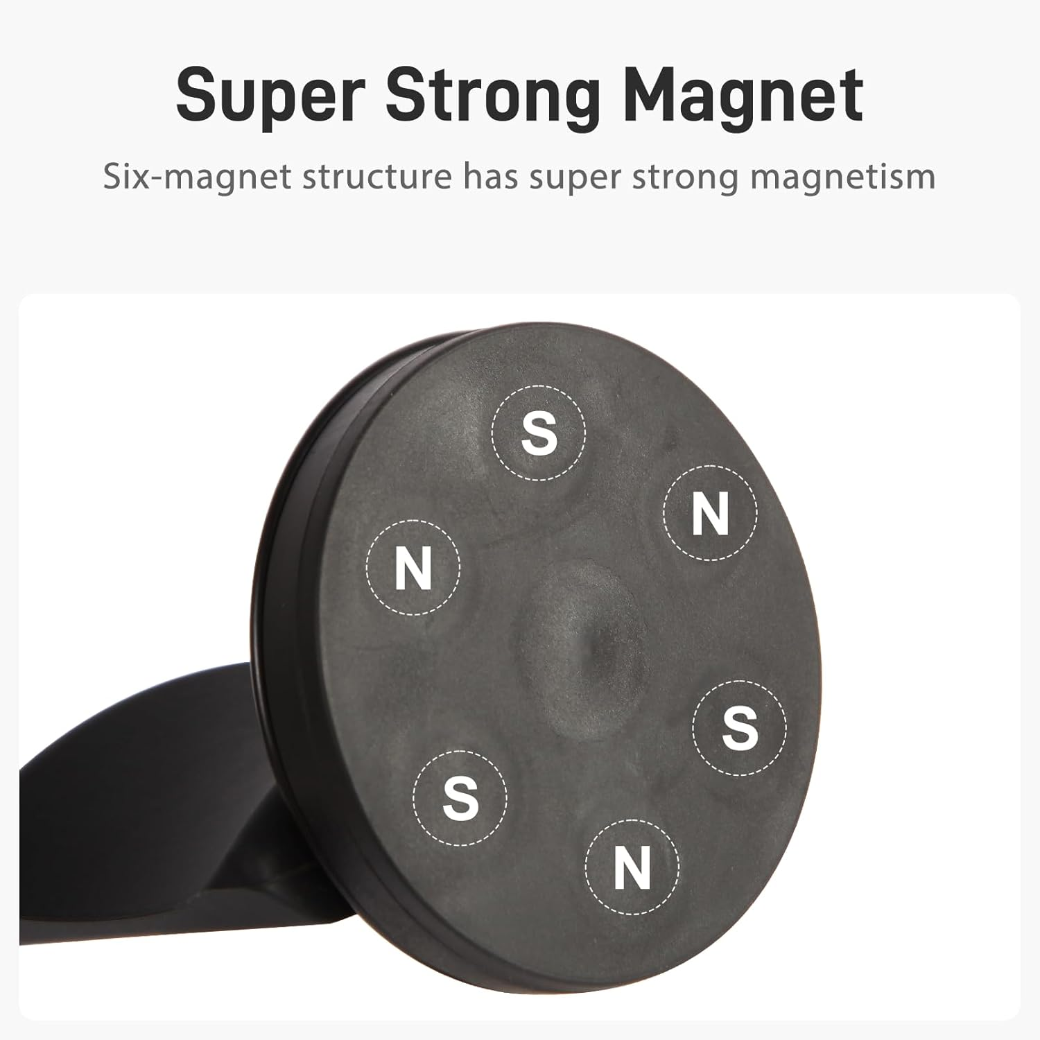 Dlilise Magnetic Headphone Holder, up to 30Lbs, Headset Hooks, Headphone Hanger for Desk & Table, Headphone Mount Stand with Rubber Pad, Compatible with All Computer/Gaming Headsets image number 1