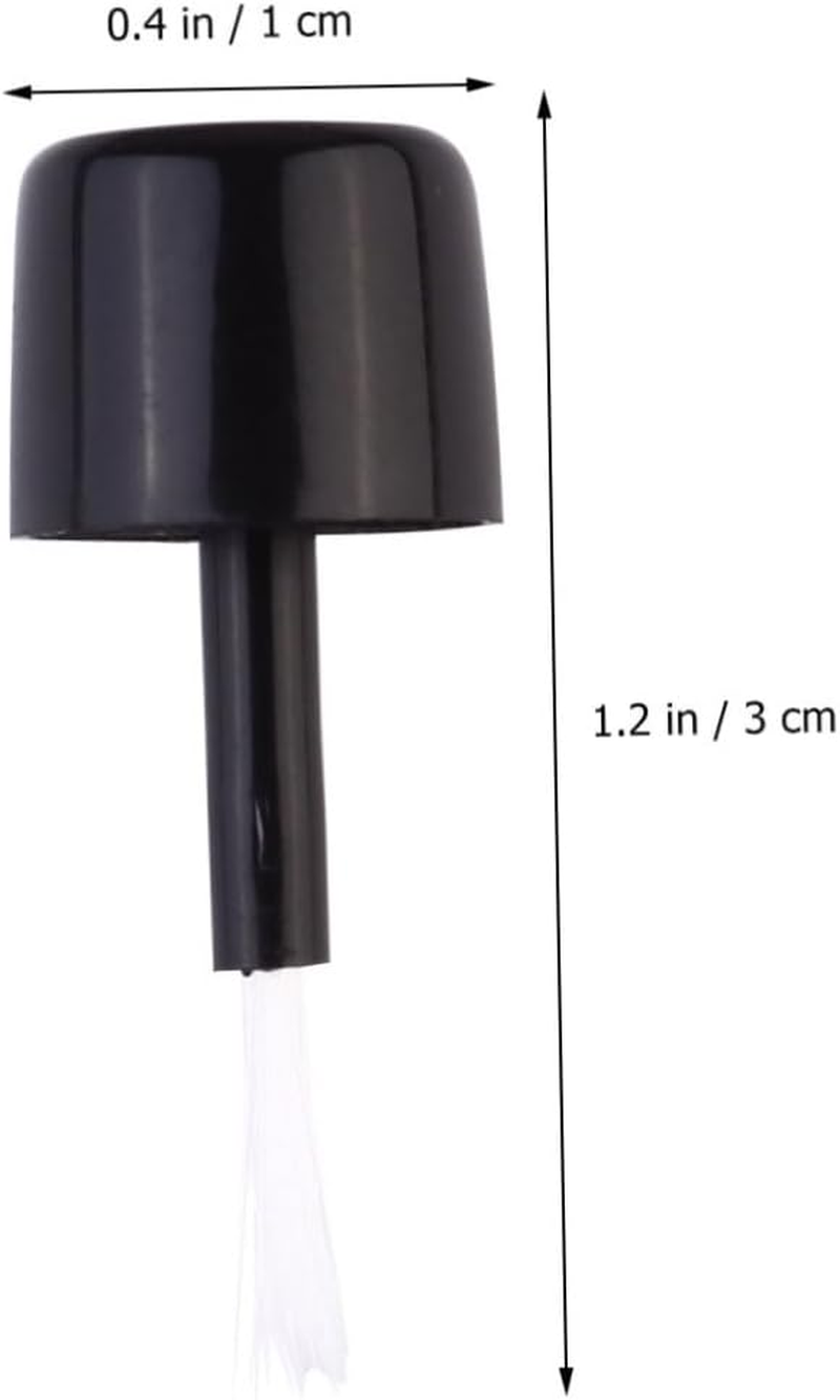 EXQUIMEUBLE 200Pcs Disposable Nail Polish Brush Set Portable Practical Nail Brushes for Women for Diy Art and Salon Use image number 5