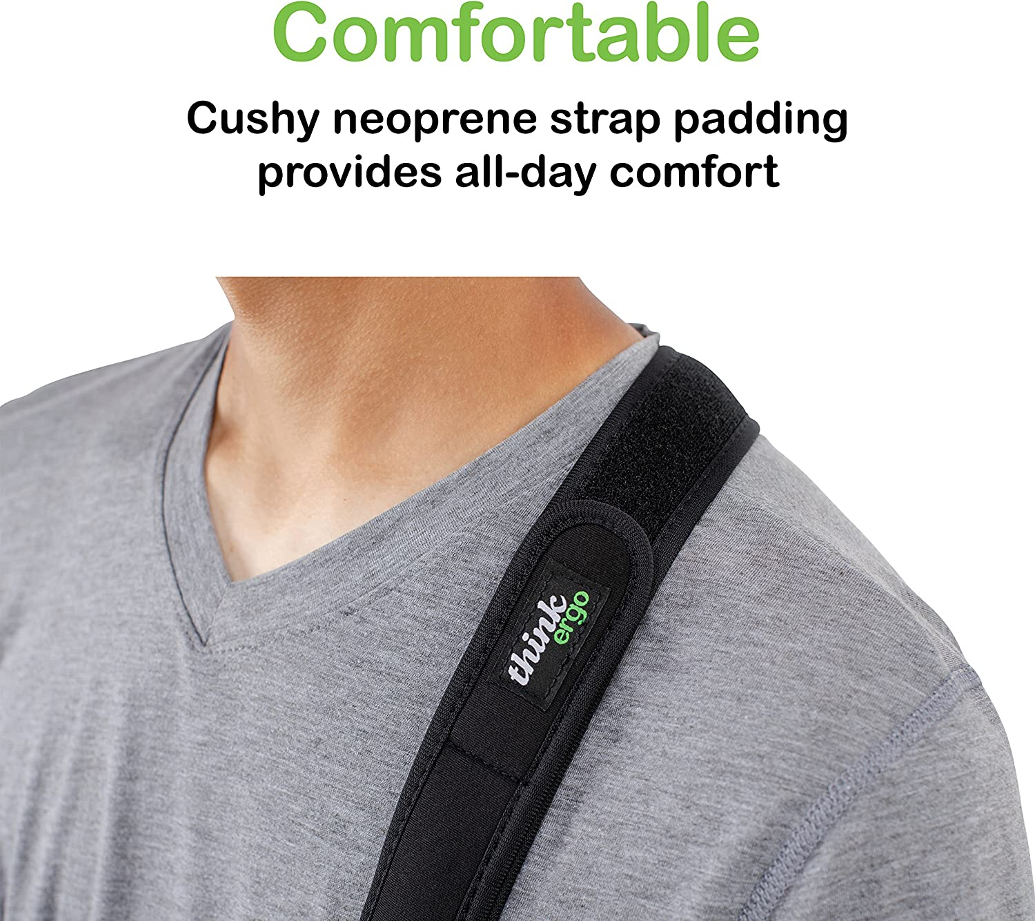 Arm Sling Sport - Lightweight, Breathable, Ergonomically Designed Medical Sling for Broken & Fractured Bones - Adjustable Arm, Shoulder & Rotator Cuff Support (Adult) image number 5