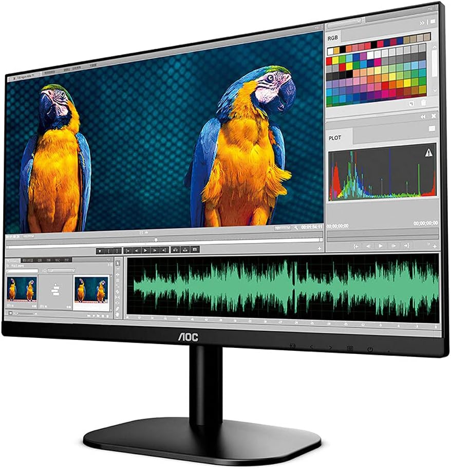 AOC IPS 23.8 Inch FHD LCD Monitor Black image number 5