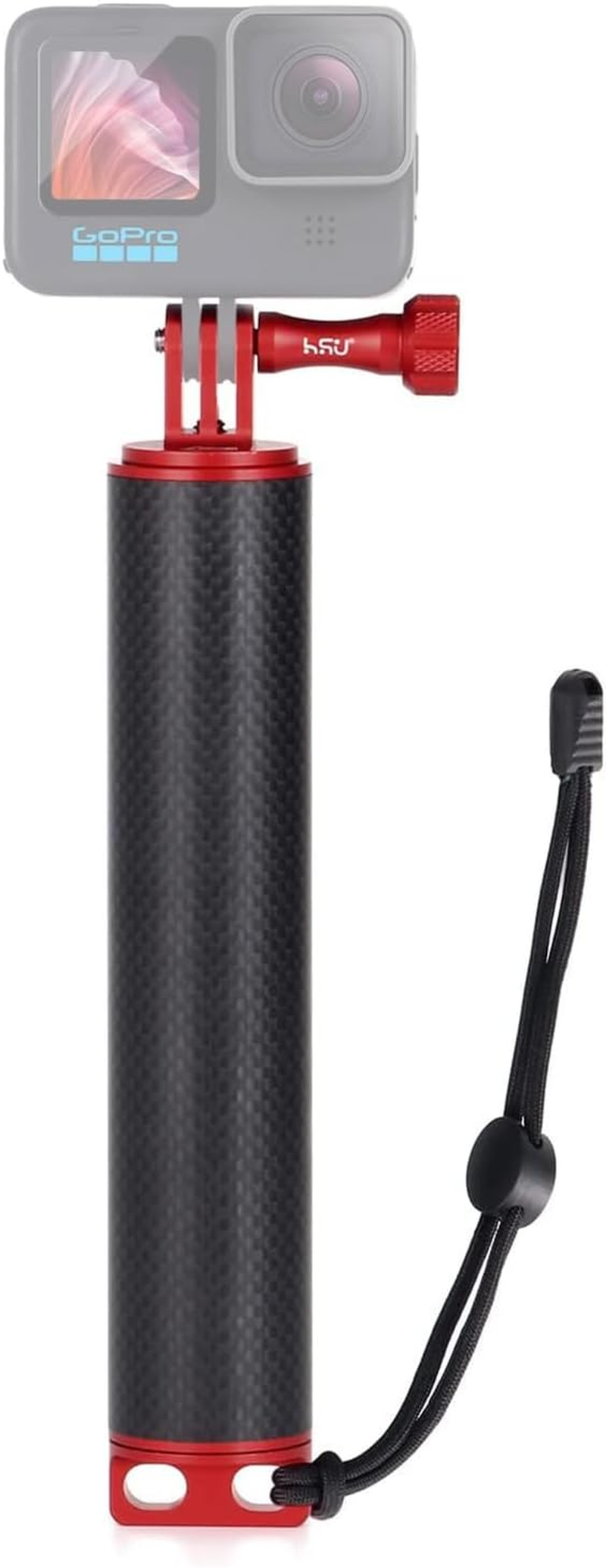HSU Floating Hand Grip, Waterproof Handle Monopod for Gopro Hero 13/12/11/10/9/8/7/6/5 Max, AKASO Campark DJI Osmo Action Camera, Underwater Diving Selfie Pole Stick image number 3