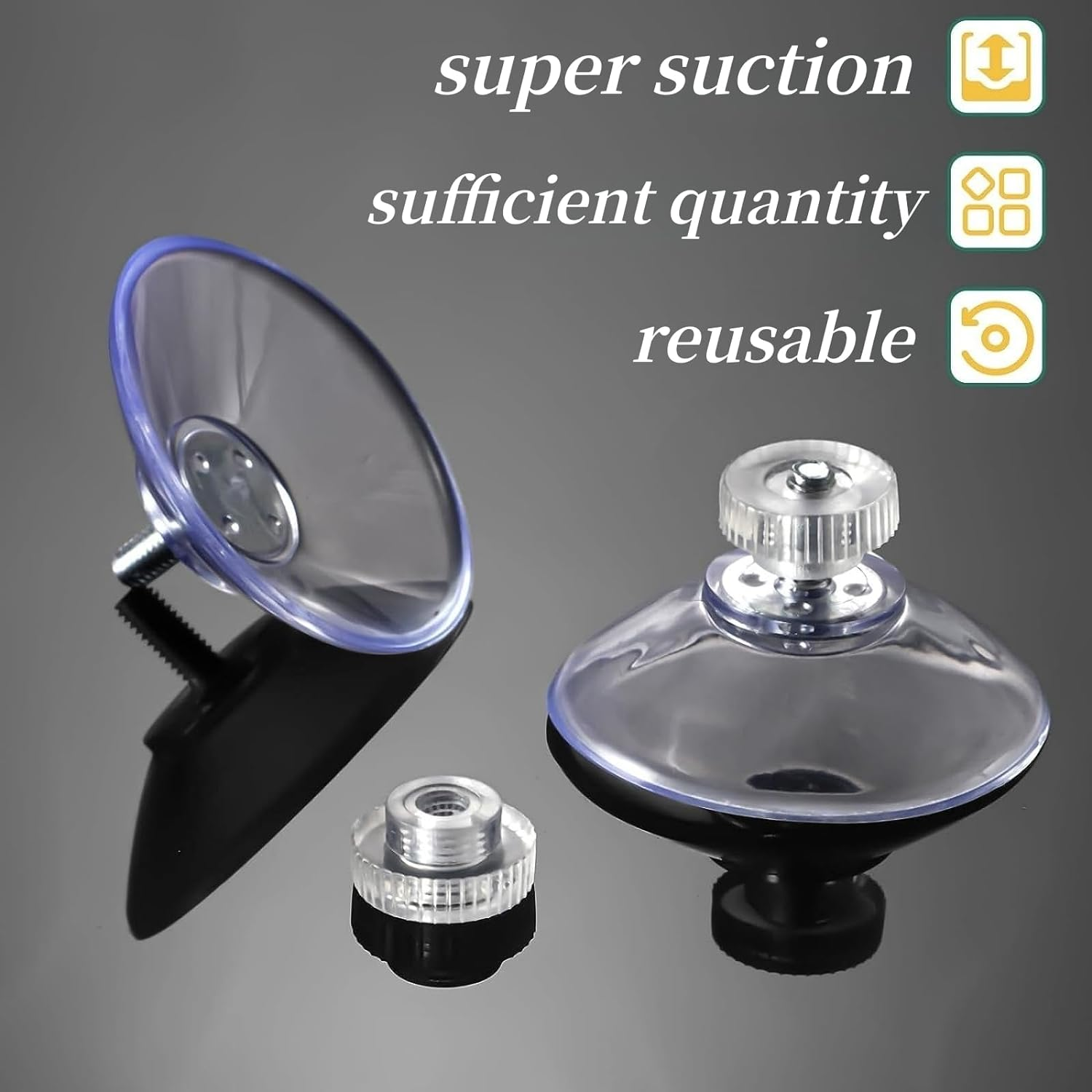 15 PCS Suction Hook,Plastic Suction Pads Hooks 40 Mm,Pvc Screw Plastic Hooks