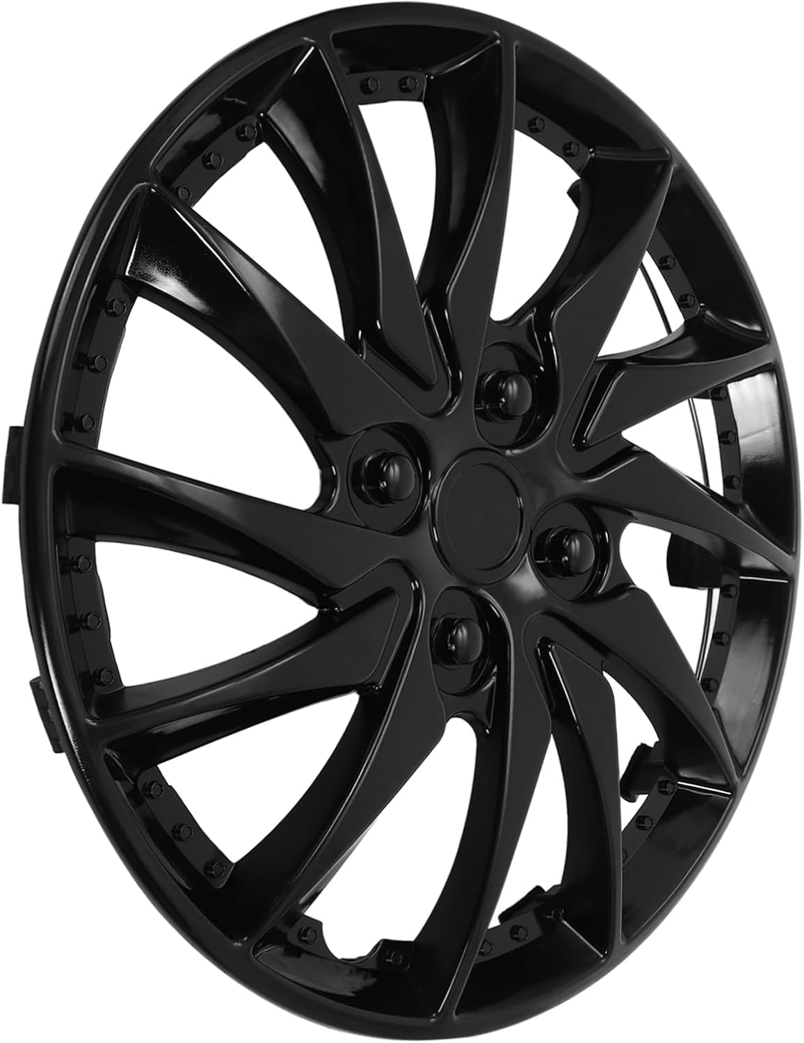 Wheel Hubcaps 14 Inch Pp Hub Wheel Covers with Dirt Protection and Easy Cleaning Black Auto Accessory image number 5