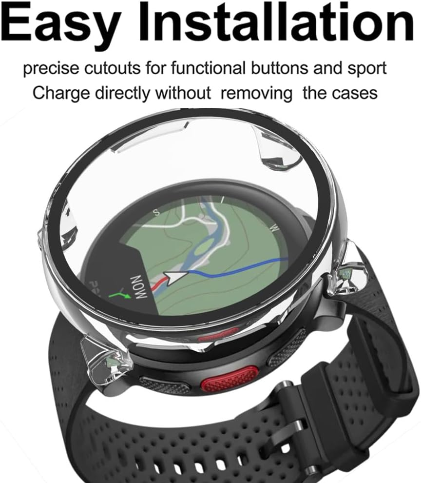 Akanry [Pack of 2 Hard Case Compatible with Vantage V3 with Screen Protector, 9H Hardness Hard PC Tempered Glass Thin Case, 2 Transparent image number 4