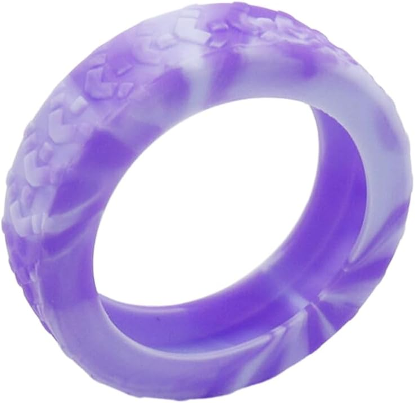 HEVSTIL 8PCS Luggage Wheel Covers, Luggage Wheel Silent Protector Covers, Silicone Suitcase Wheel Cover for Most 8-Spinner Wheels Luggage Sets,Protects and Securely Carries Your Luggage,Purple image number 3