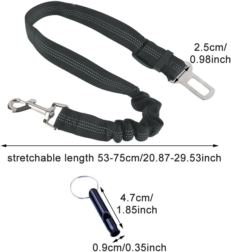 Dog Harness for Car Adjustable Attachment for Dogs and Cars with Elastic Cord Shock Resistant for Dogs and Cats image number 6