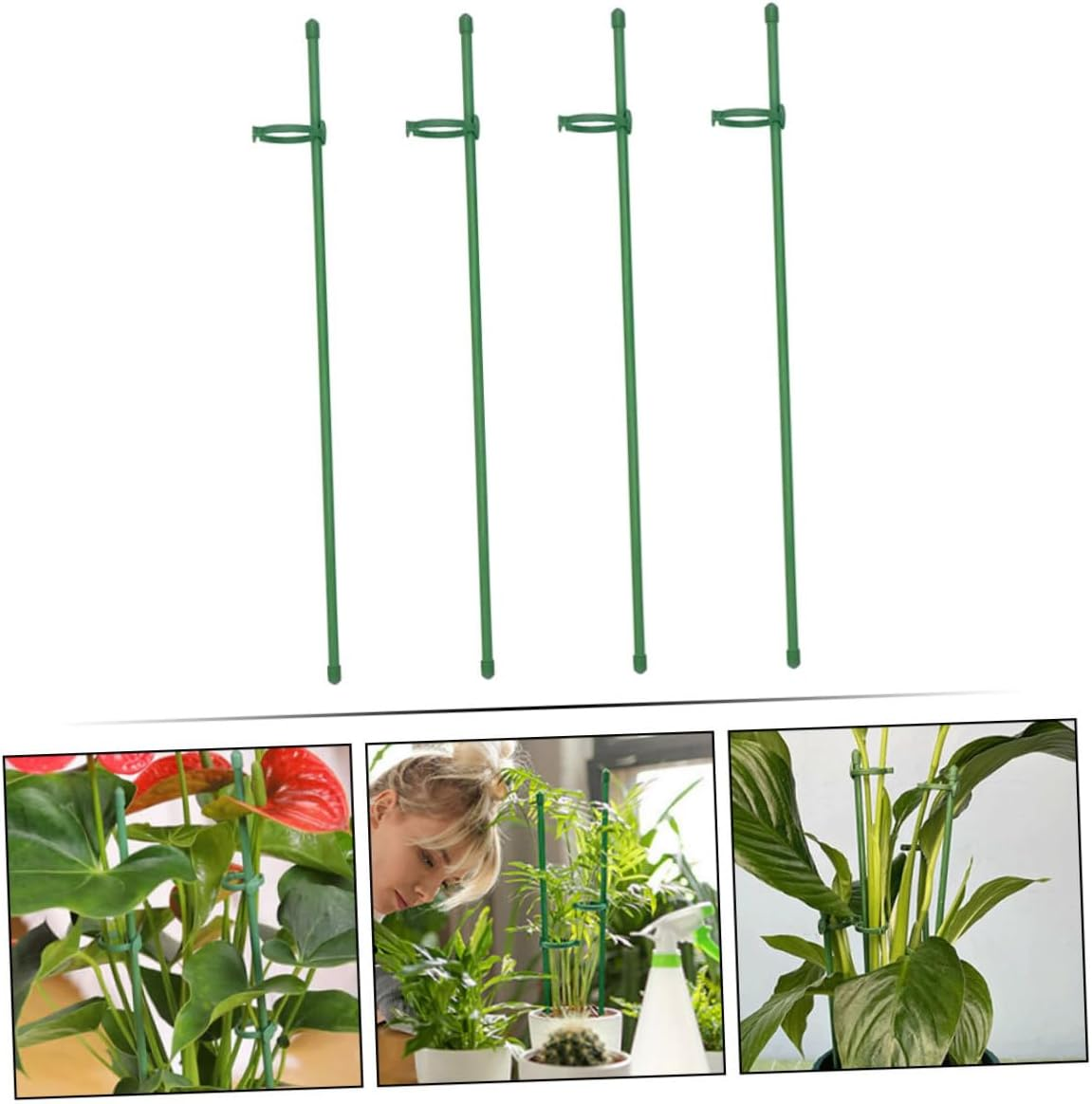12Sets Plant Support Stakes Garden Floral Flower Support Stake Plant Stem for Healthy Growth for Gardening image number 3