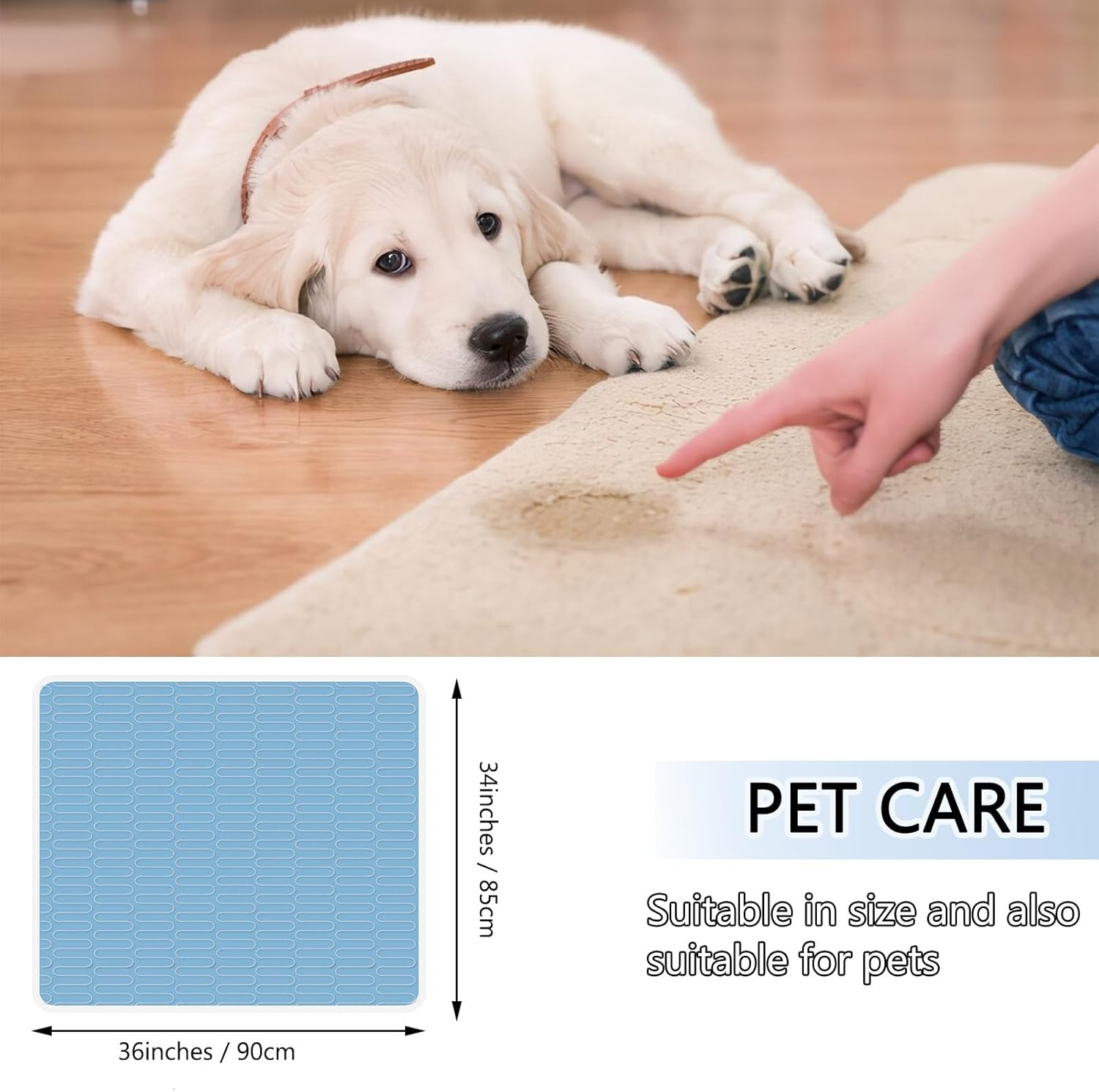 4 Pack Incontinence Bed Pads - 34"X36", Washable and Reusable Waterproof Mattress Pad, Pee Pads for Adults, Kids, Elderly, and Pets image number 4